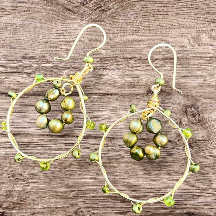 Nature's Abundance Hoop Earrings