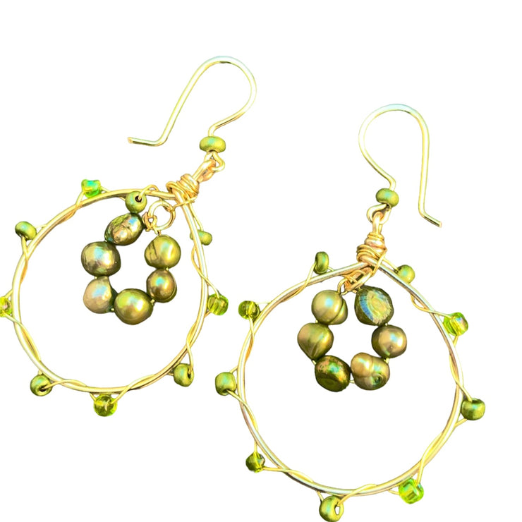 Nature's Abundance Hoop Earrings