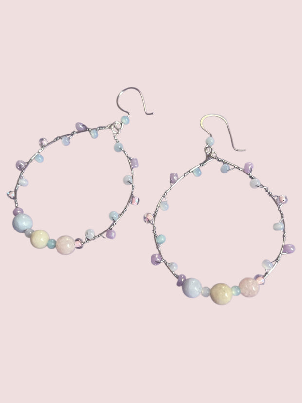 Dot Candy Hoop Earrings