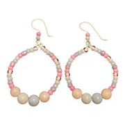 Cotton Candy Hoop Earrings