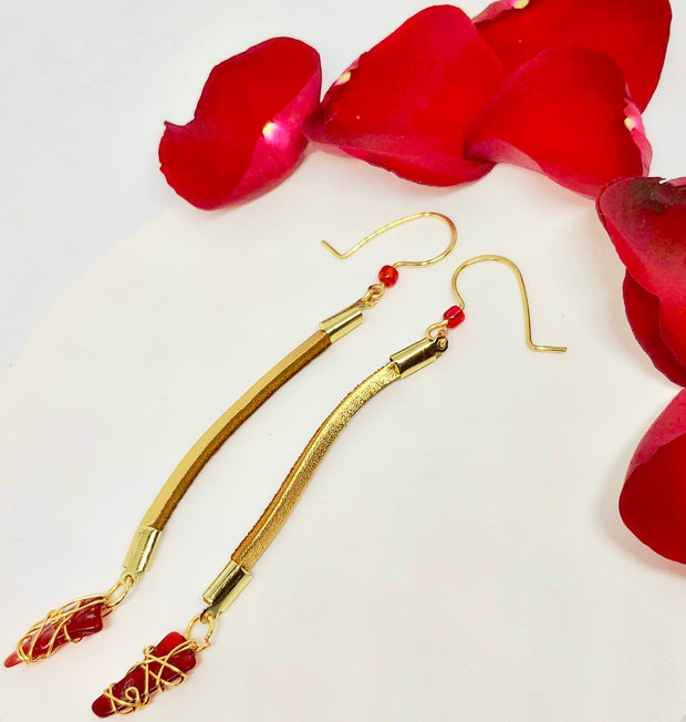 Cupid's Bow Dangle Earrings