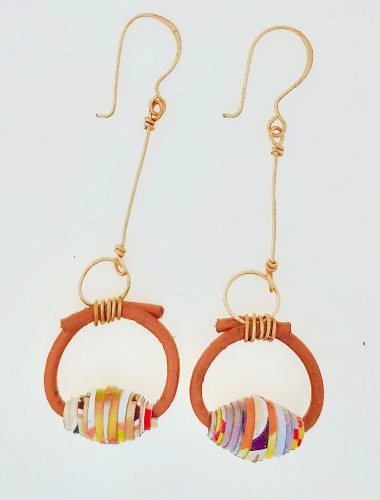 Cheery O Scarp Book Dangle Earrings