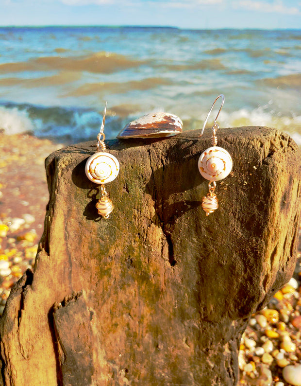 Don't Conch Me Out Dangle Earrings