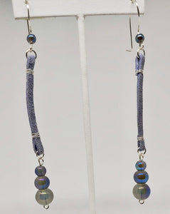 Boucles d'oreilles pendantes en daim Norte