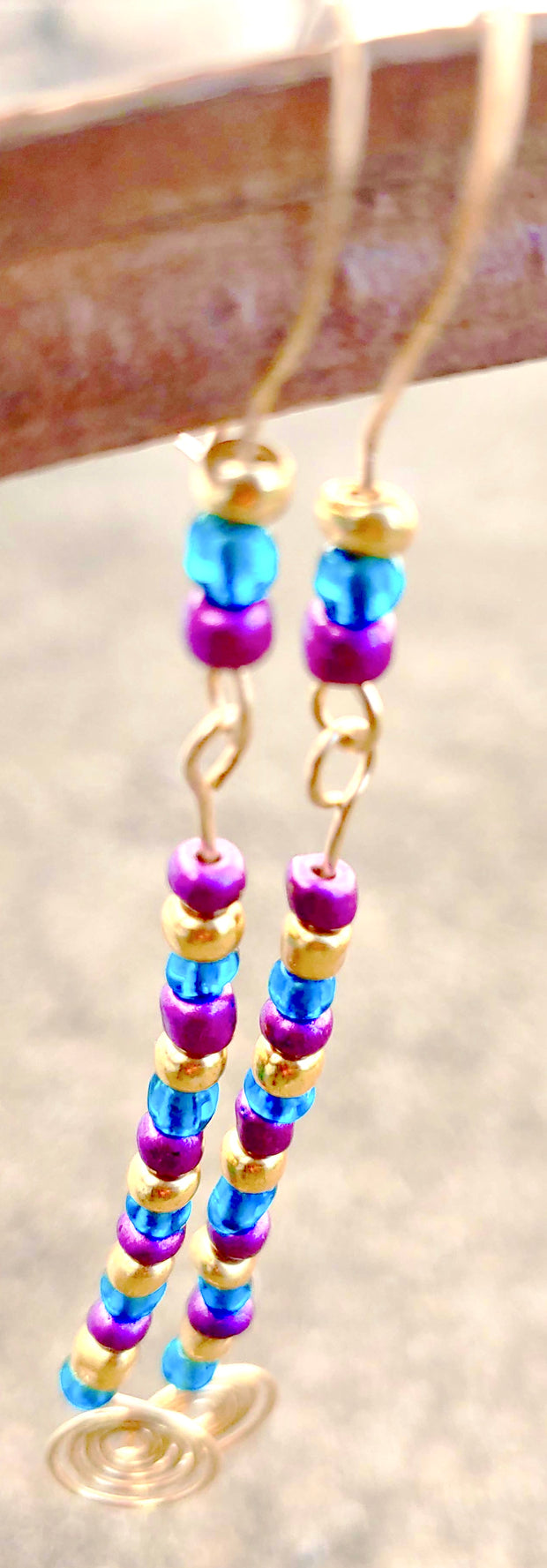 It's a Party! Dangle Mardi Gras Earrings