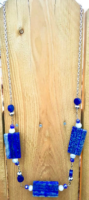 I Know Who I Am Blue Lapis Necklace